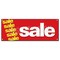 Signmission SALE BANNER SIGN clearance retail signs 50% everything must go storewide B-Sale - alternate 1